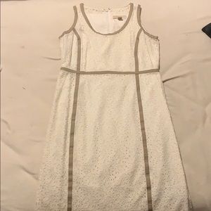 Michael kors knee length cream dress